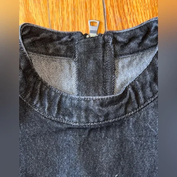 Black denim vest shirt GAP size M - Picture 4 of 8